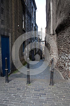 Empty passage way Edinburgh Scotland