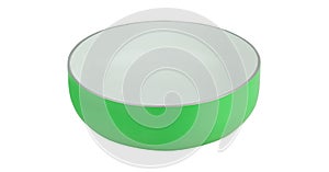 Empty pialat isolated on white