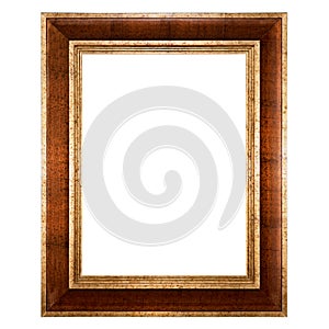 Empty picture frame isolated