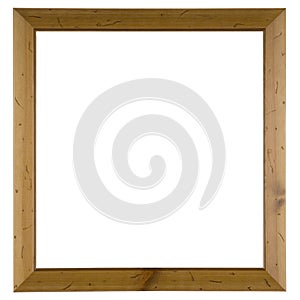 Empty picture frame isolated on white background