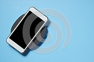 Empty Picture frame with Smartphone mockup