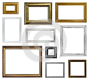 Empty picture frames collection