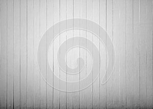 Empty plank of vintage white wooden wall texture background