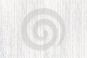Empty plank white wooden wall texture background. White wood background