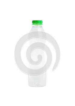 Empty Plastic Bottle isolated on white background