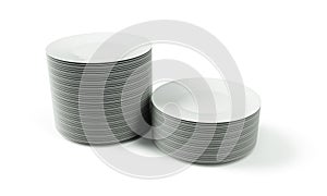 Empty plate isolated on white background 3d render photo