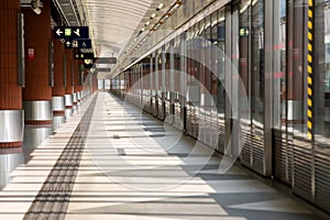 Empty platform