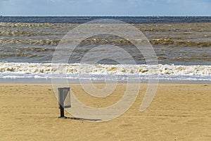 Empty Pocitos Beach, Montevideo, Uruguay