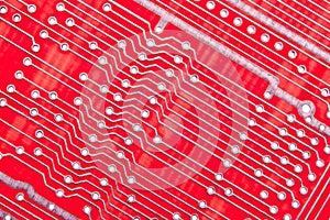 Empty printed circuit board computer technology,  background