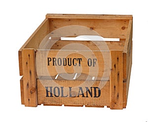 Empty Product of Holland crate