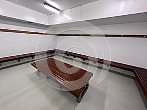 Empty public changing room background
