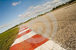 Empty race track photo