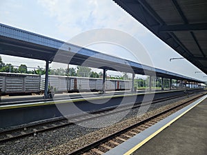 Empty Railway Platform View