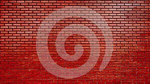 Empty red brick wall texture. Pattern background