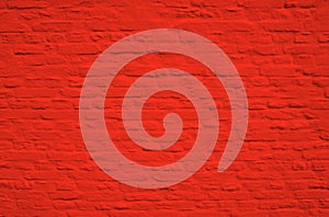 Empty red brick wall texture