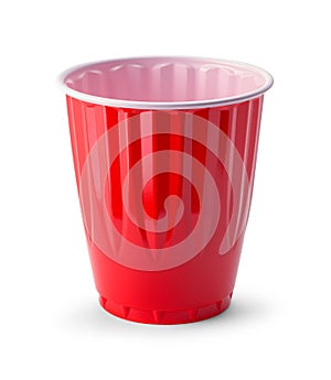 Empty Red Plastic Cup