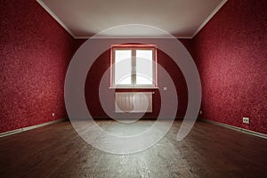 Empty red room