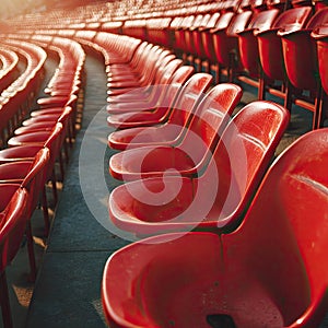 Red Stadium Seats