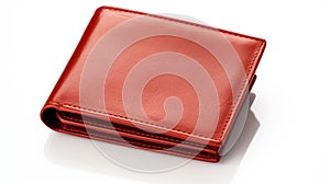Empty Red Wallet On White Background - Ippolito Caffi Style photo