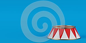 Empty Ringmasters Podium, Circus Stage. 3d Rendering