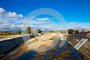 Empty River Southern California Drought