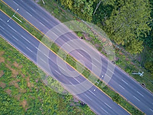 Empty road for cars