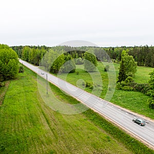 Empty road in the countryside