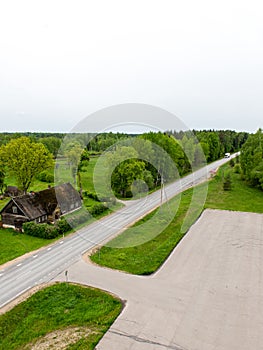 Empty road in the countryside