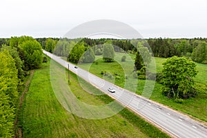 Empty road in the countryside