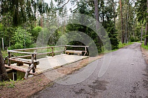 Empty road in the countryside