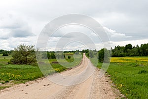 Empty road in the countryside