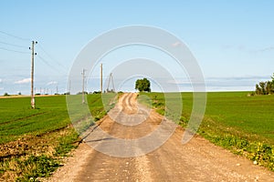 Empty road in the countryside