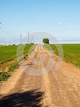 Empty road in the countryside