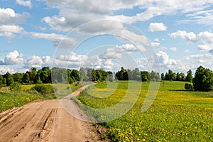 Empty road in the countryside