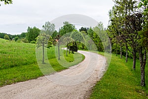 Empty road in the countryside