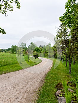 Empty road in the countryside