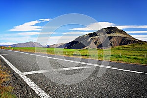 Empty road in Iceland