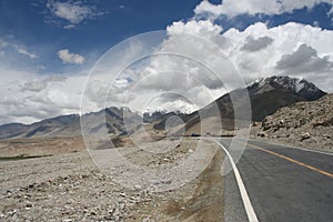 Empty road Karakorum