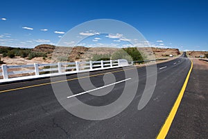 Empty road in Namibia