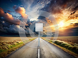 Empty Road Signpost A Conceptual Exploration of Uncertainty and the Path Ahead