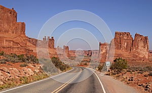 Empty Road and Southwest Landscape