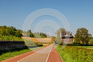 Empty roads near the Dutch - Belgium border in Maastricht