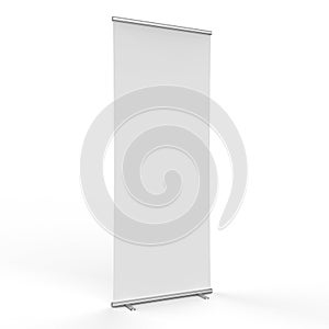 Empty roll up banner