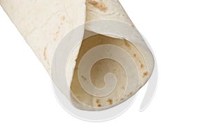 Empty rolled up tortilla