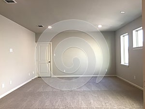 Empty room with carpet in a new house