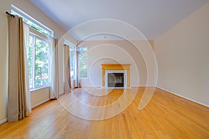 Empty Room with Fireplace