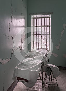 Empty room inside Trans-Allegheny Lunatic Asylum