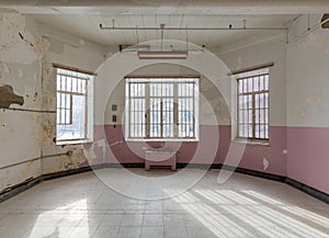 Empty room inside Trans-Allegheny Lunatic Asylum