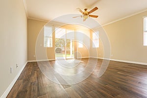 Empty Room of New House With Hard Wood Floors