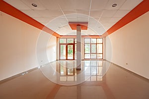 Empty room. office interior. reception hall in modern building